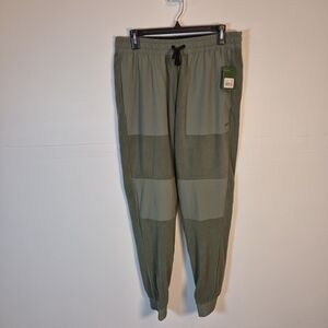 Unipro Mens Qwick-Dry Tech Fleece Track Pants Joggers Size M (32-34) Agave Green